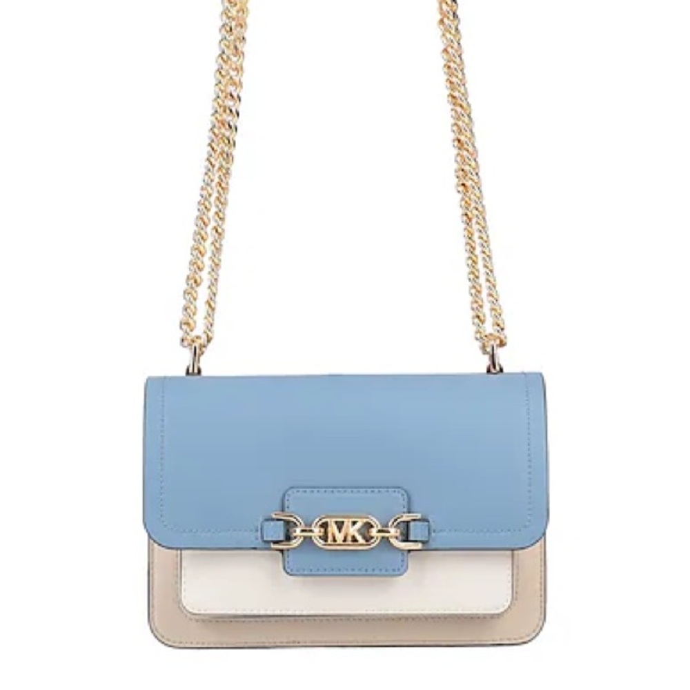Heather Extra-Small Color-Block Leather Crossbody Bag